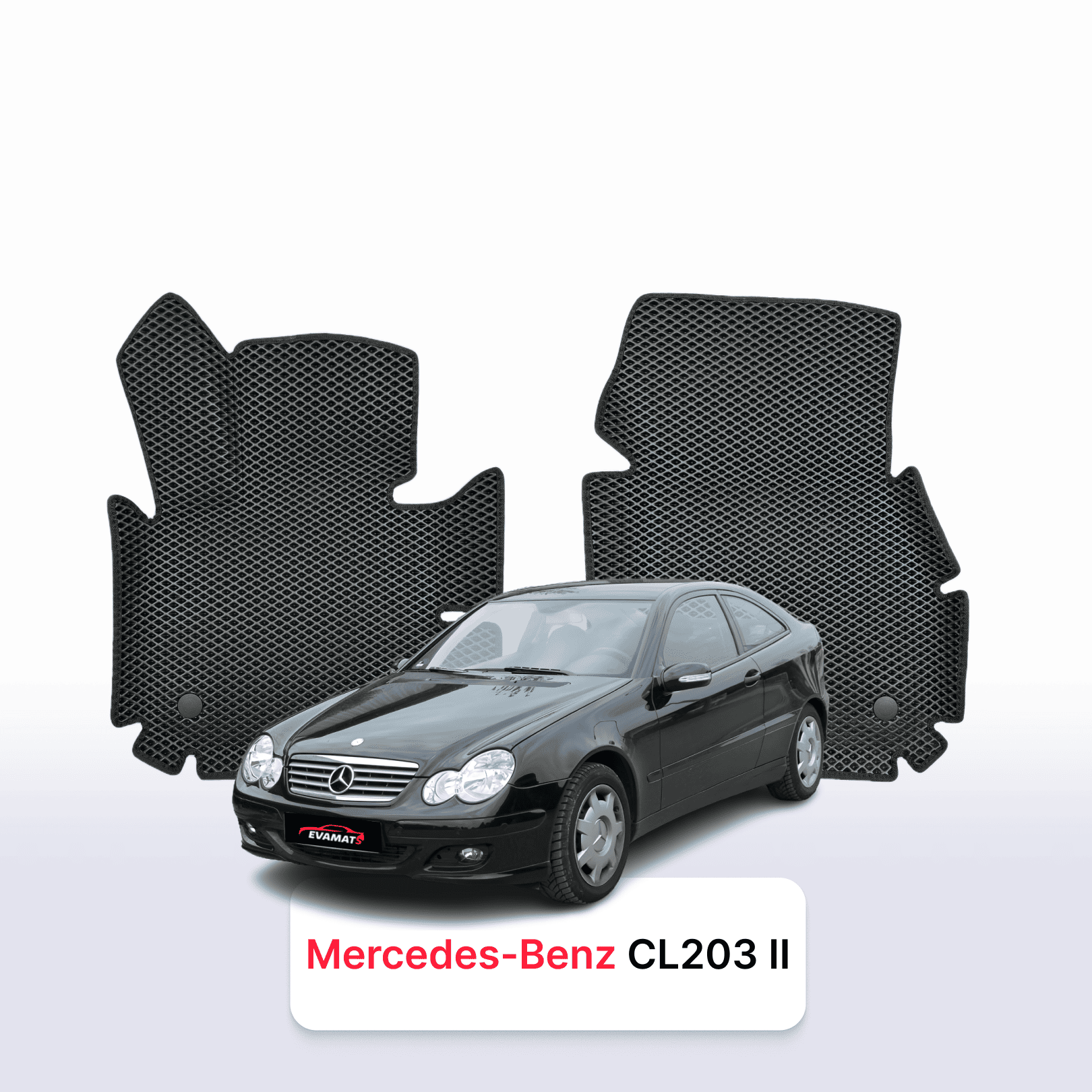 EVA auto paklāji Mercedes-Benz C-klasa(CL203) 2 paaudze 2000-2008 gads HEČBEKS 3 durvju