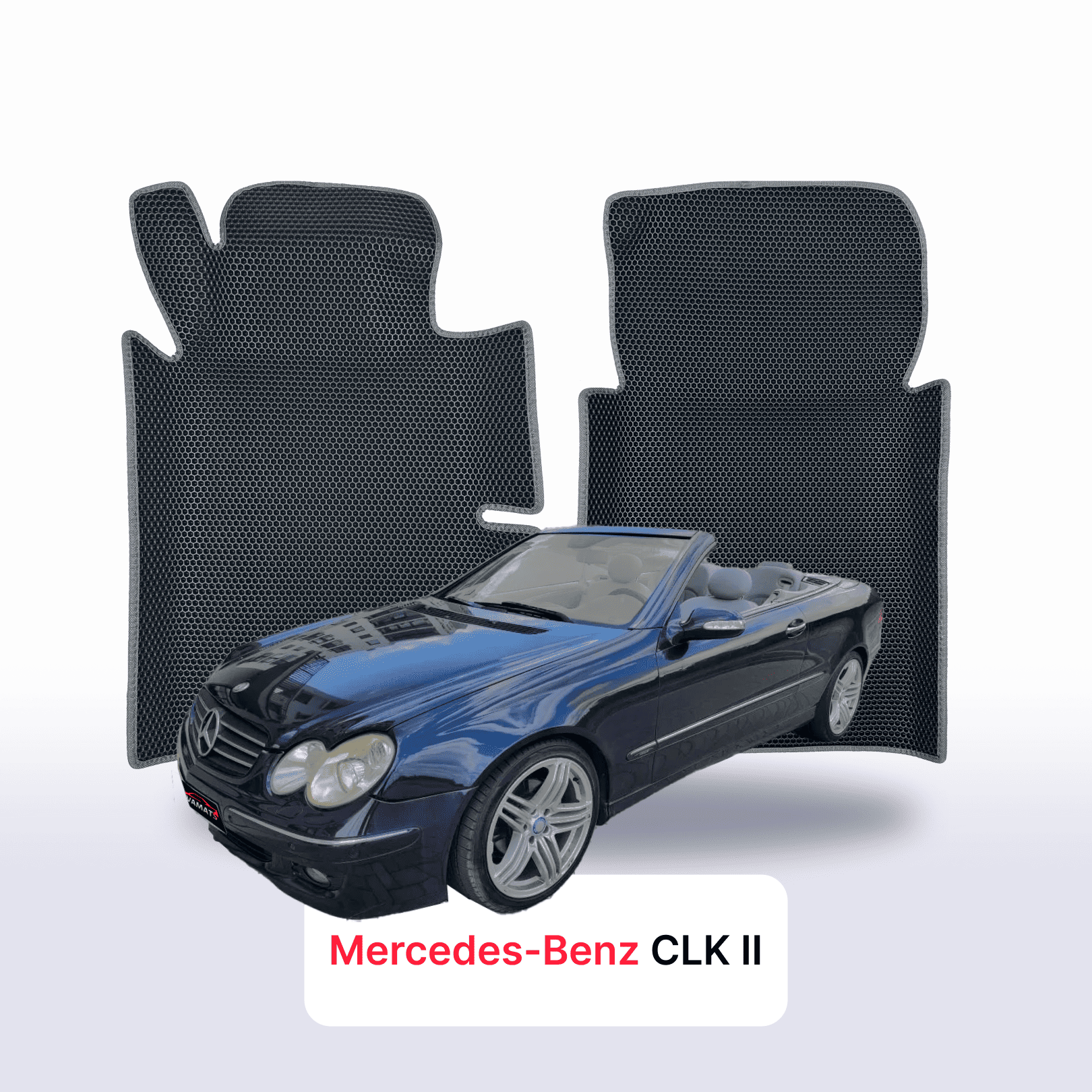 EVA auto paklāji Mercedes-Benz CLK 2 paaudze (C209) 2002-2009 gads KABRIOLETS