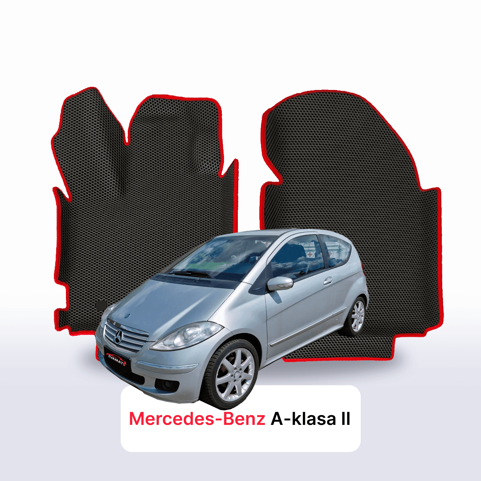 EVA auto paklāji Mercedes-Benz A-klasa 2 paaudze (W169) 2004-2012 gads HEČBEKS 3 durvju