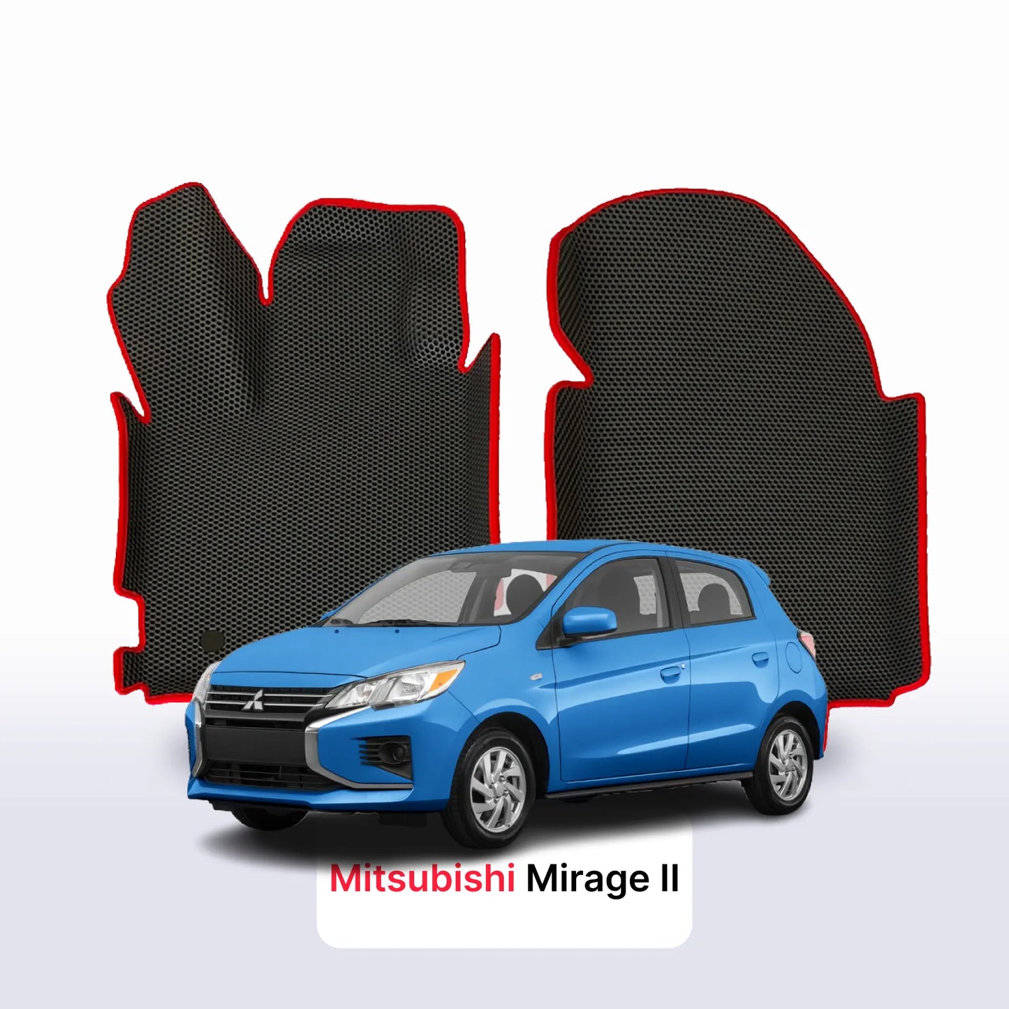 EVA auto paklāji Mitsubishi Mirage 2 paaudze 2012-2023 gads HEČBEKS 5 durvju
