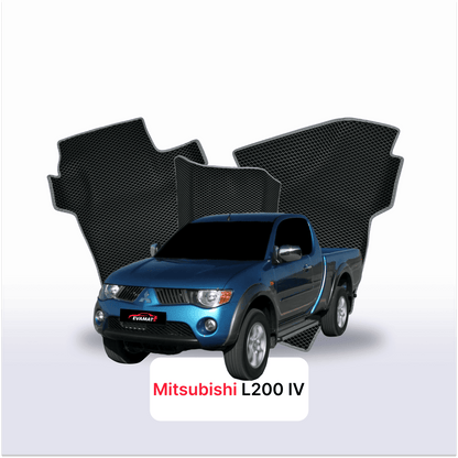 EVA auto paklāji Mitsubishi L200 4 paaudze 2006-2014 gads PICK-UP one-and-half cabin