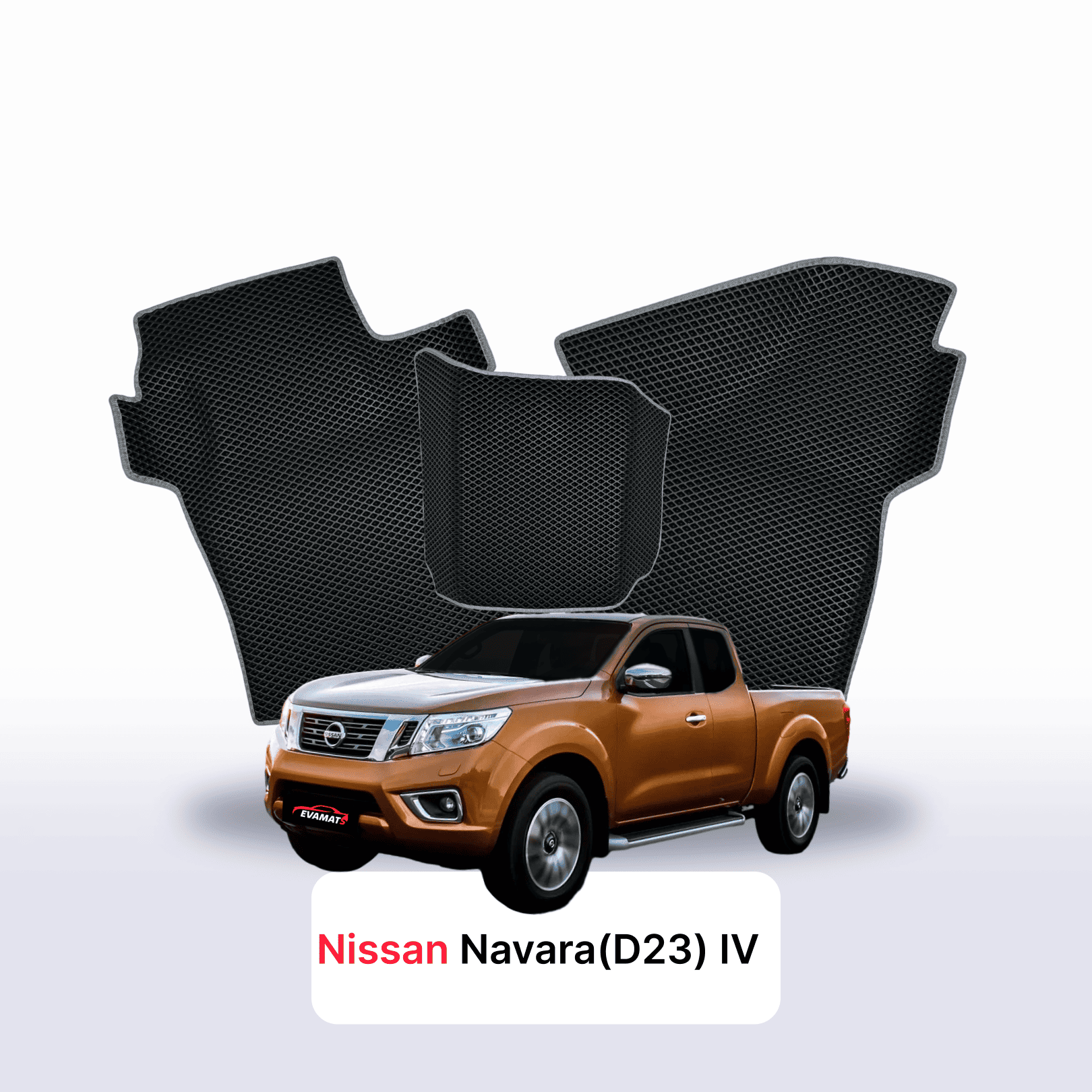 EVA auto paklāji Nissan Navara (D23)(Frontier) IV gen 2014-2026 gads PICK-UP półtorej kabiny