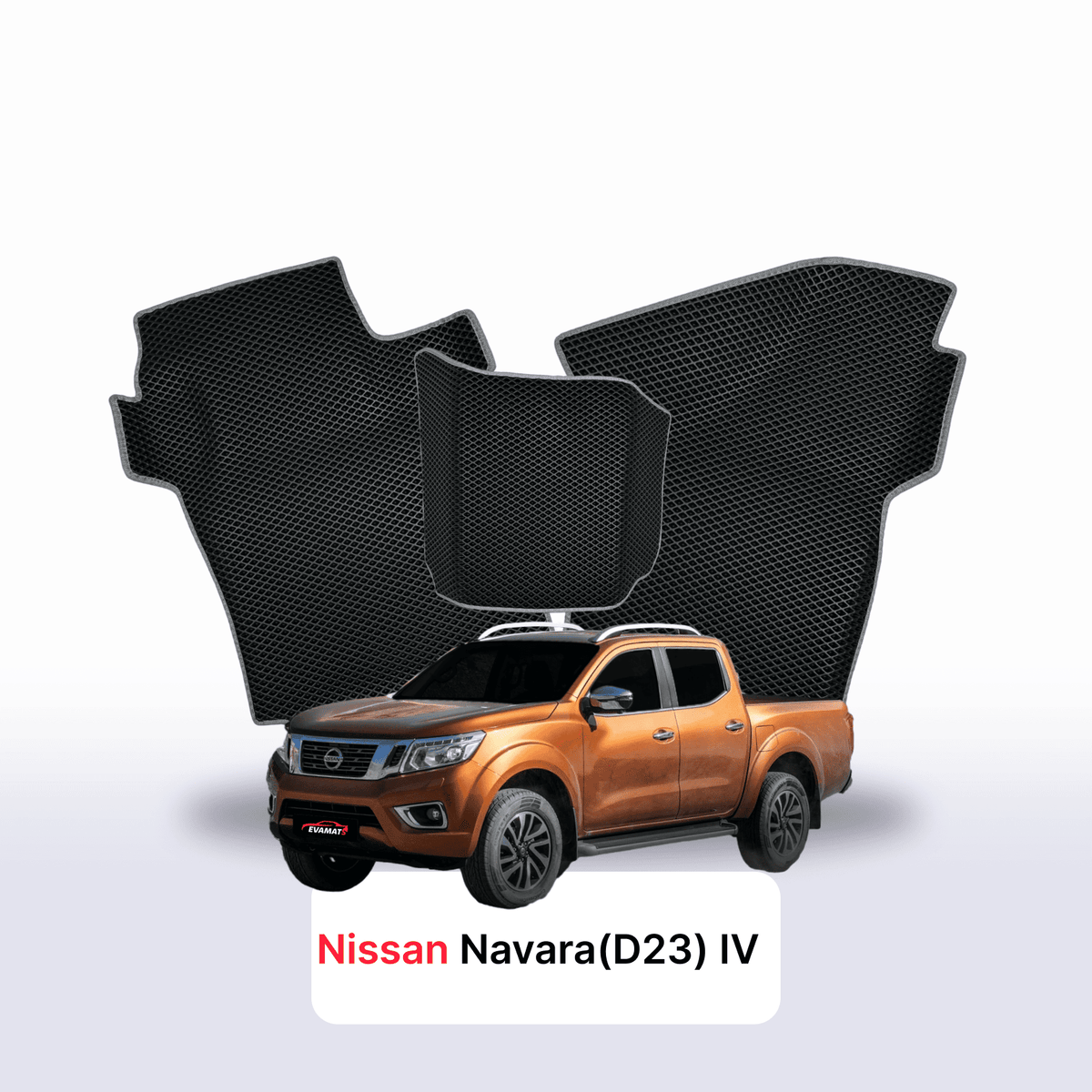 EVA auto paklāji Nissan Navara (D23)(Frontier) IV gen 2014-2026 gads PICK-UP double cabin
