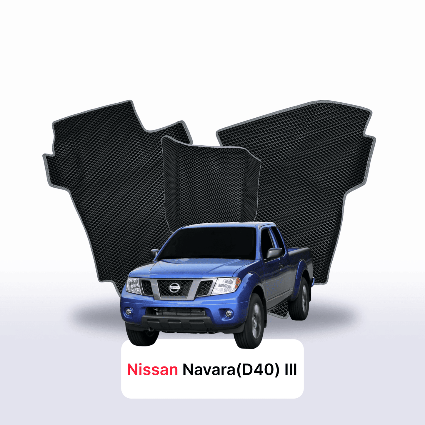 EVA auto paklāji Nissan Navara (D40)(Frontier) III gen 2004-2015 gads PICK-UP półtorej kabiny