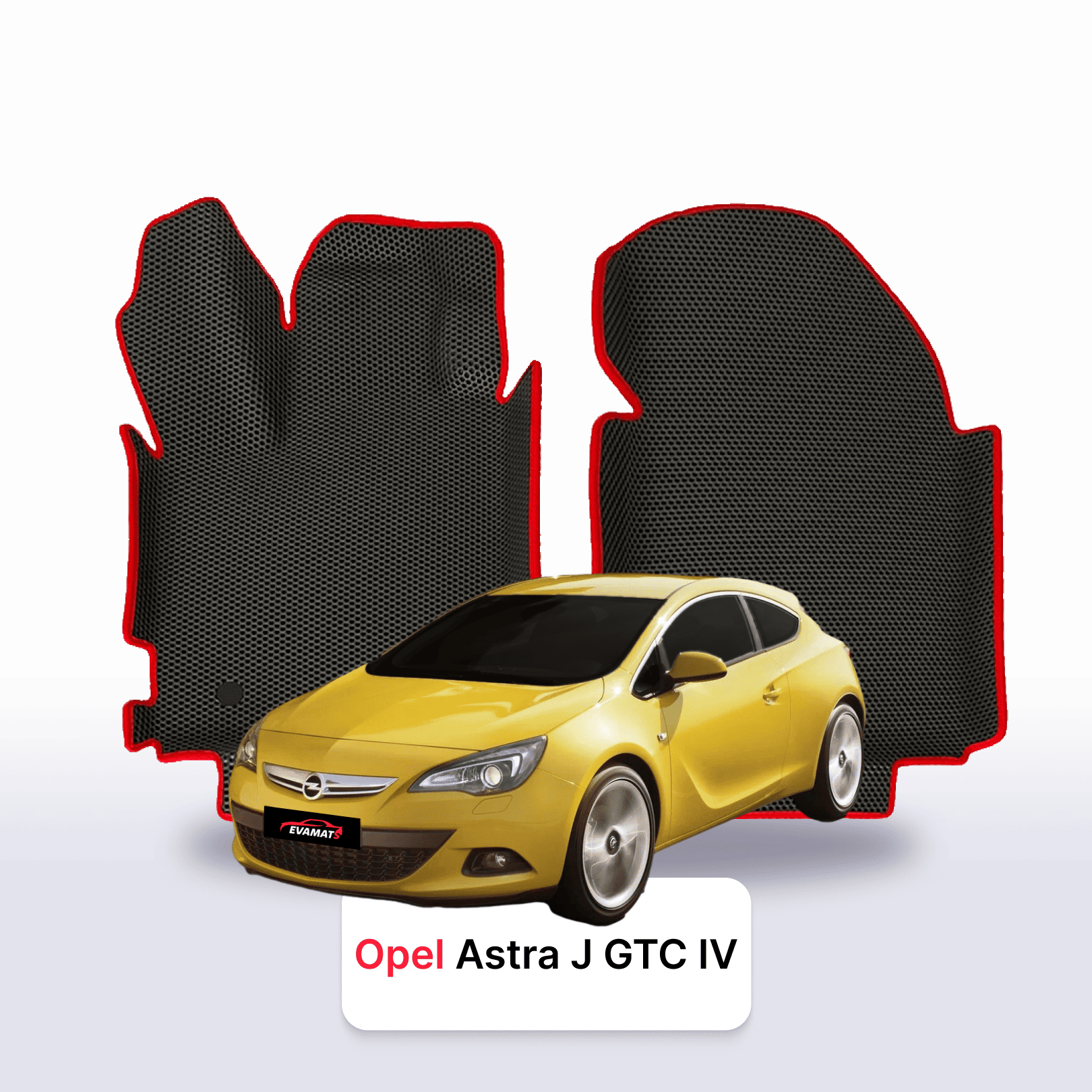 EVA auto paklāji Opel Astra J GTC 4 paaudze 2012-2018 gads HEČBEKS 3 durvju