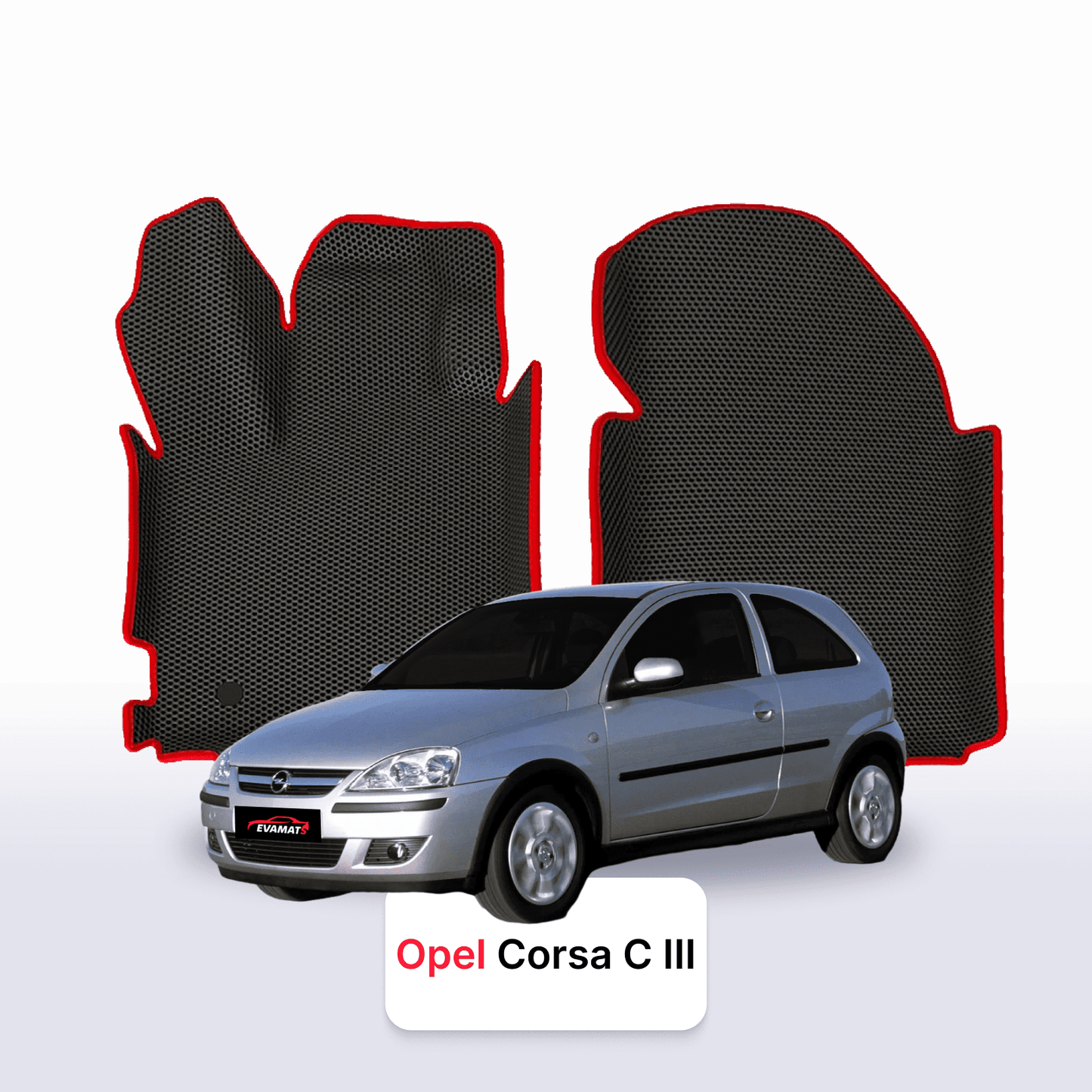 EVA auto paklāji Opel Corsa C 3 paaudze 2000-2006 gads HEČBEKS 3 durvju