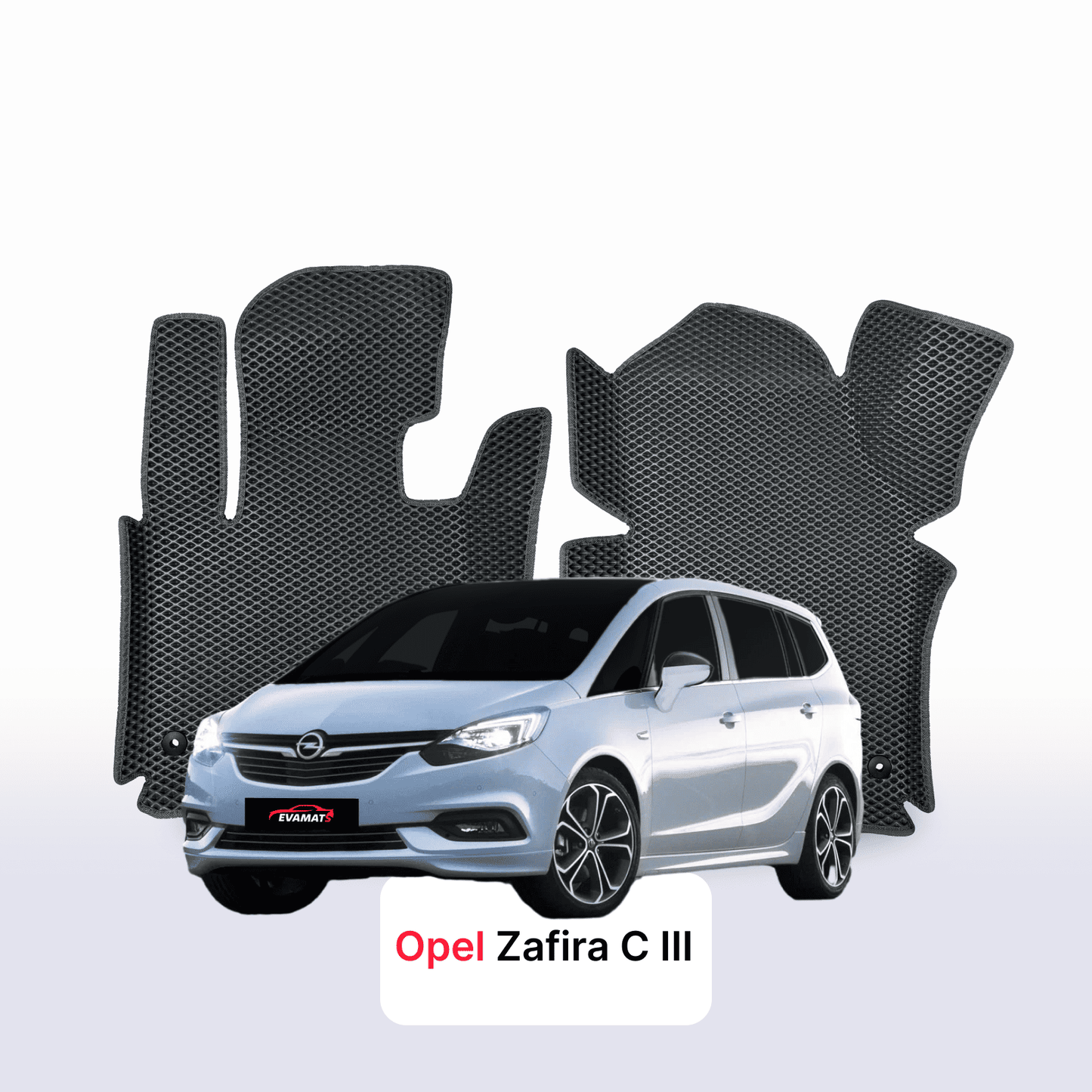 EVA auto paklāji Opel Zafira C 3 paaudze 2011-2019 gads MINIVENS