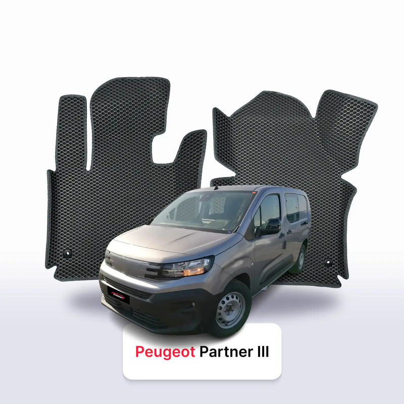 EVA auto paklāji Peugeot Partner 3 paaudze 2018-2026 gads MINIVENS