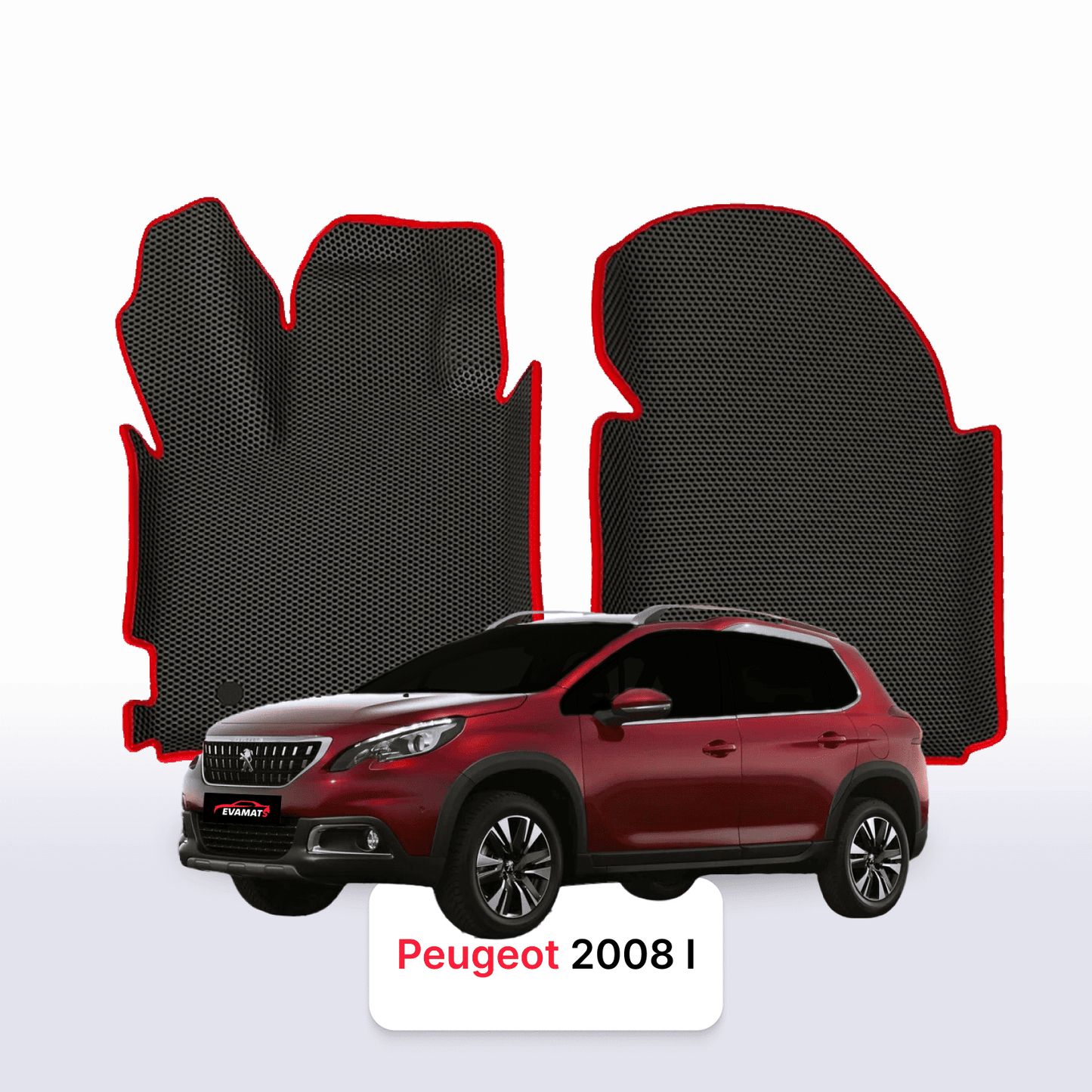 EVA auto paklāji Peugeot 2008(MT) 1 paaudze 2013-2019 gads SUV + EVA heel pad