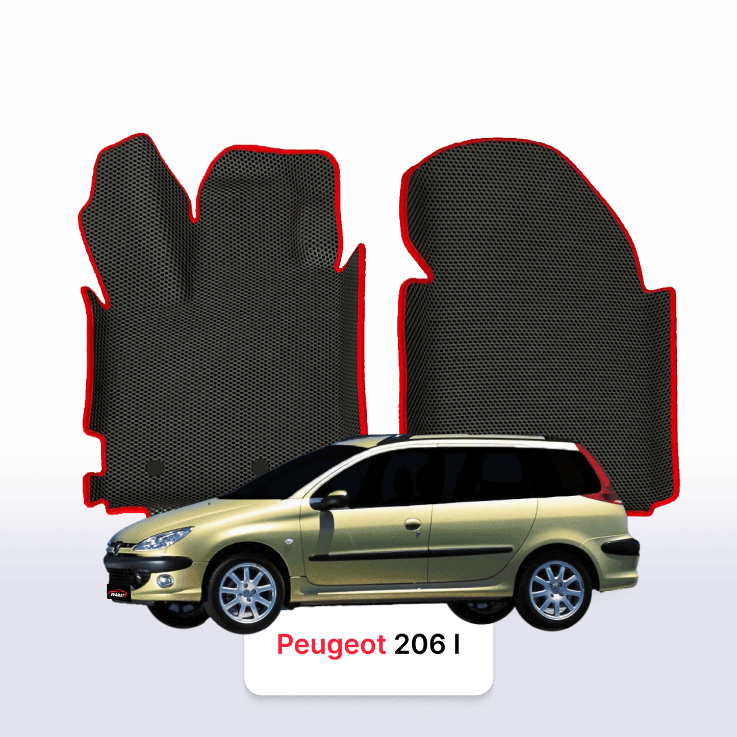 EVA auto paklāji Peugeot 206(MT) 1 paaudze 1998-2012 gads UNIVERSĀLIS