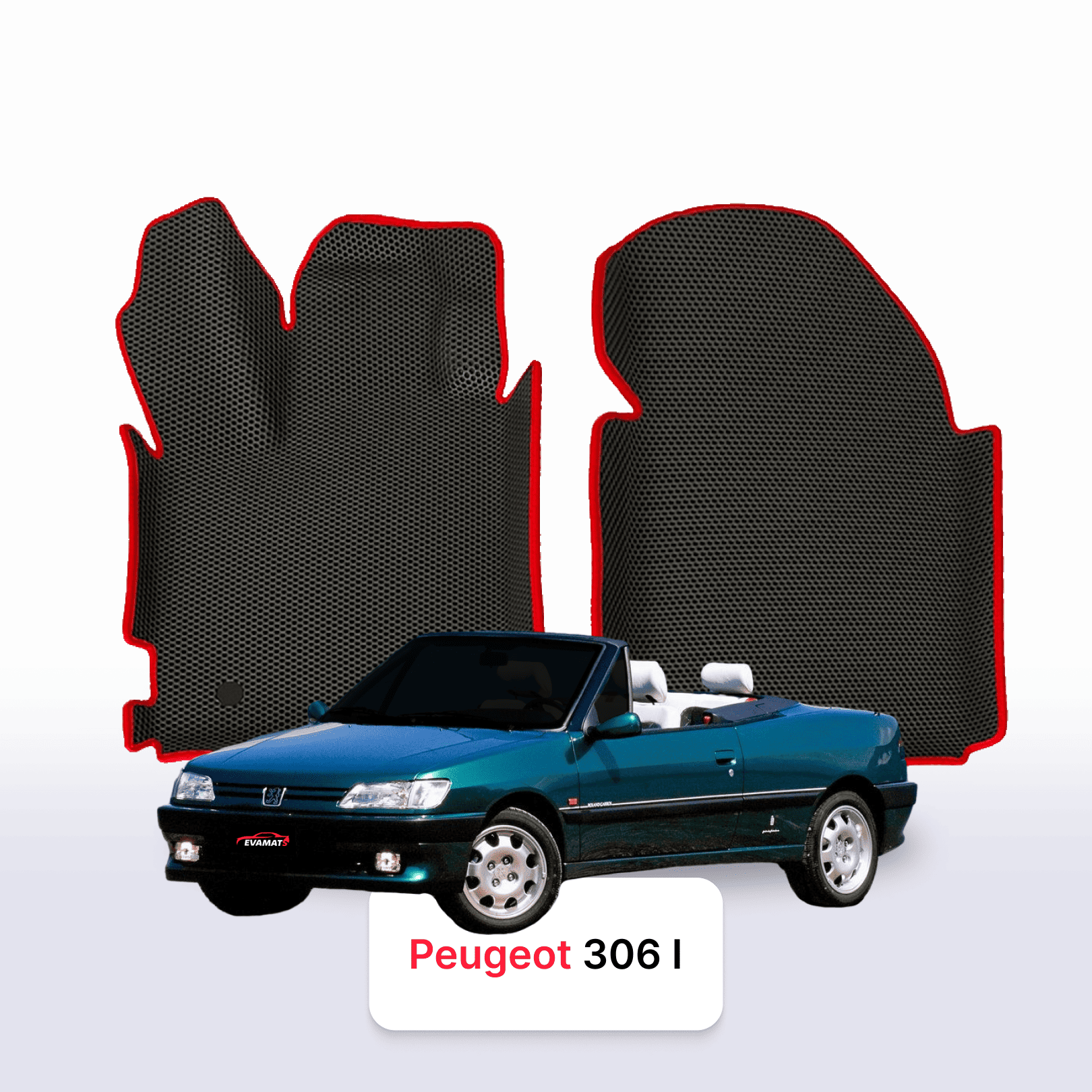 EVA auto paklāji Peugeot 306(MT) 1 paaudze 1993-2002 gads KABRIOLETS