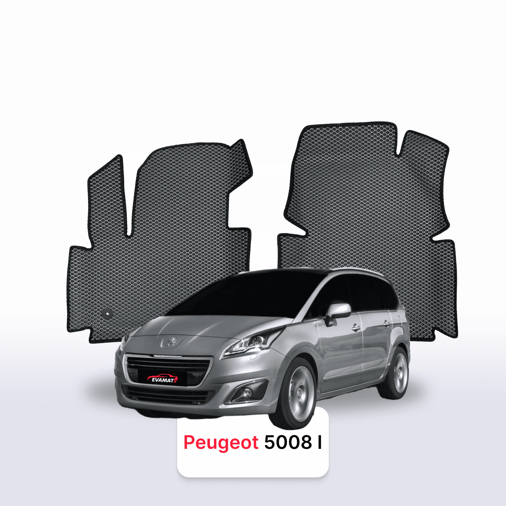 EVA auto paklāji Peugeot 5008(MT) 1 paaudze 2009-2016 gads MINIVENS