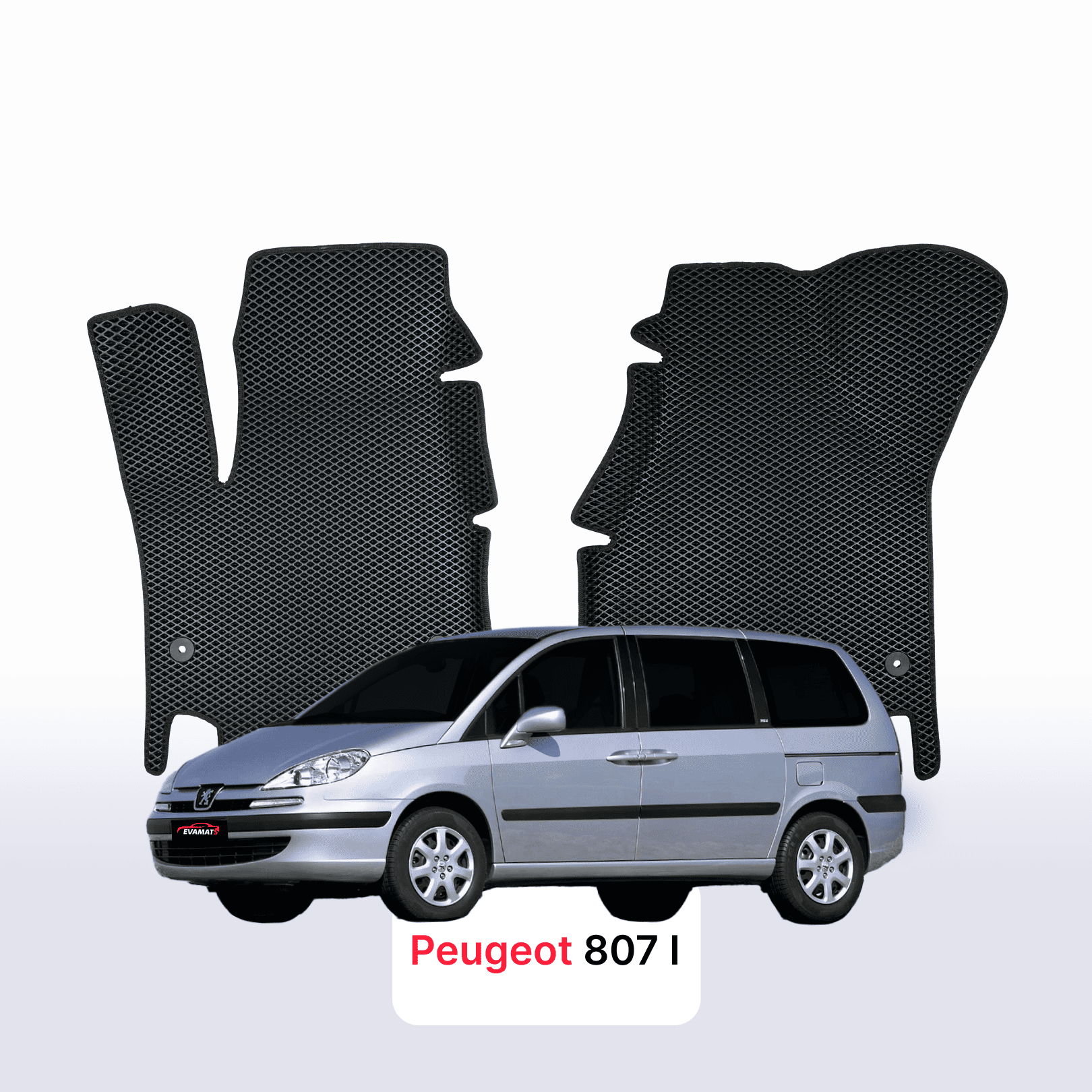 EVA auto paklāji Peugeot 807(MT) 1 paaudze 2002-2014 gads MINIVENS