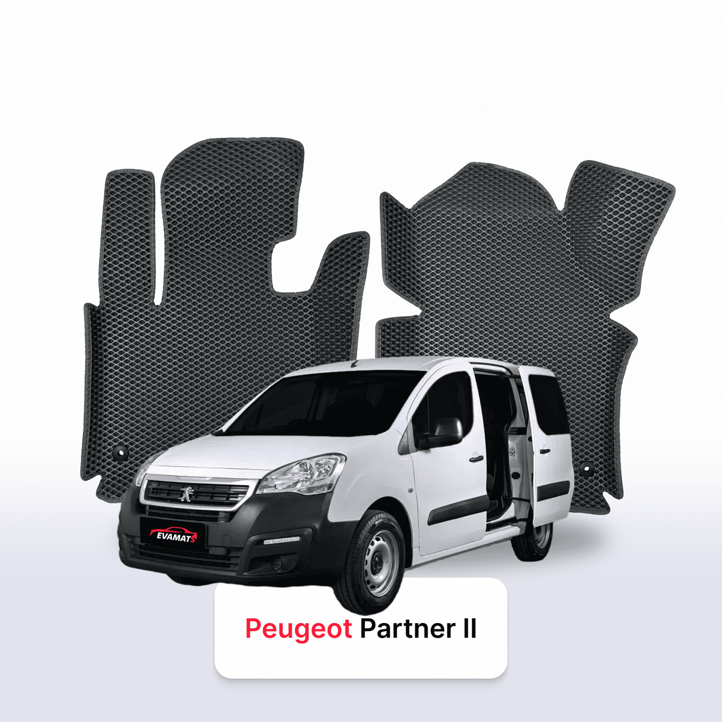 EVA auto paklāji Peugeot Partner(MT) 2 paaudze 2008-2018 gads MINIVENS TOUR