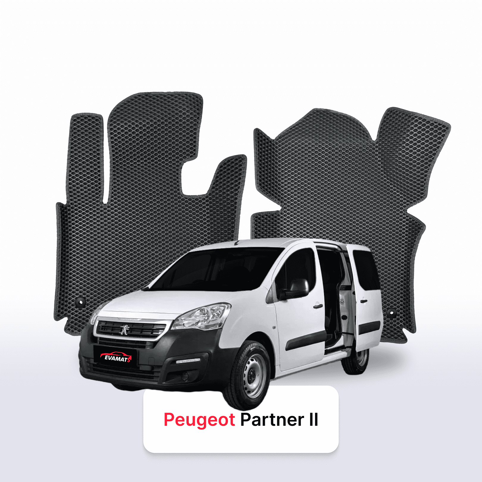 EVA auto paklāji Peugeot Partner(MT) 2 paaudze 2008-2018 gads MINIVENS TOUR