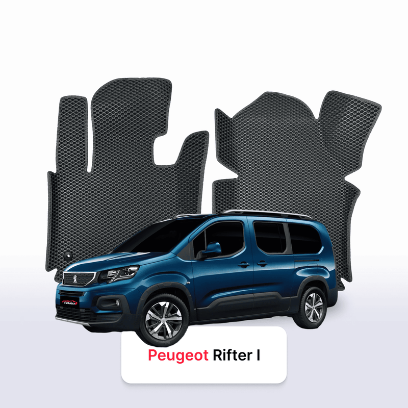 EVA auto paklāji Peugeot Rifter(MT) 1 paaudze 2018-2028 gads MINIVENS LONG