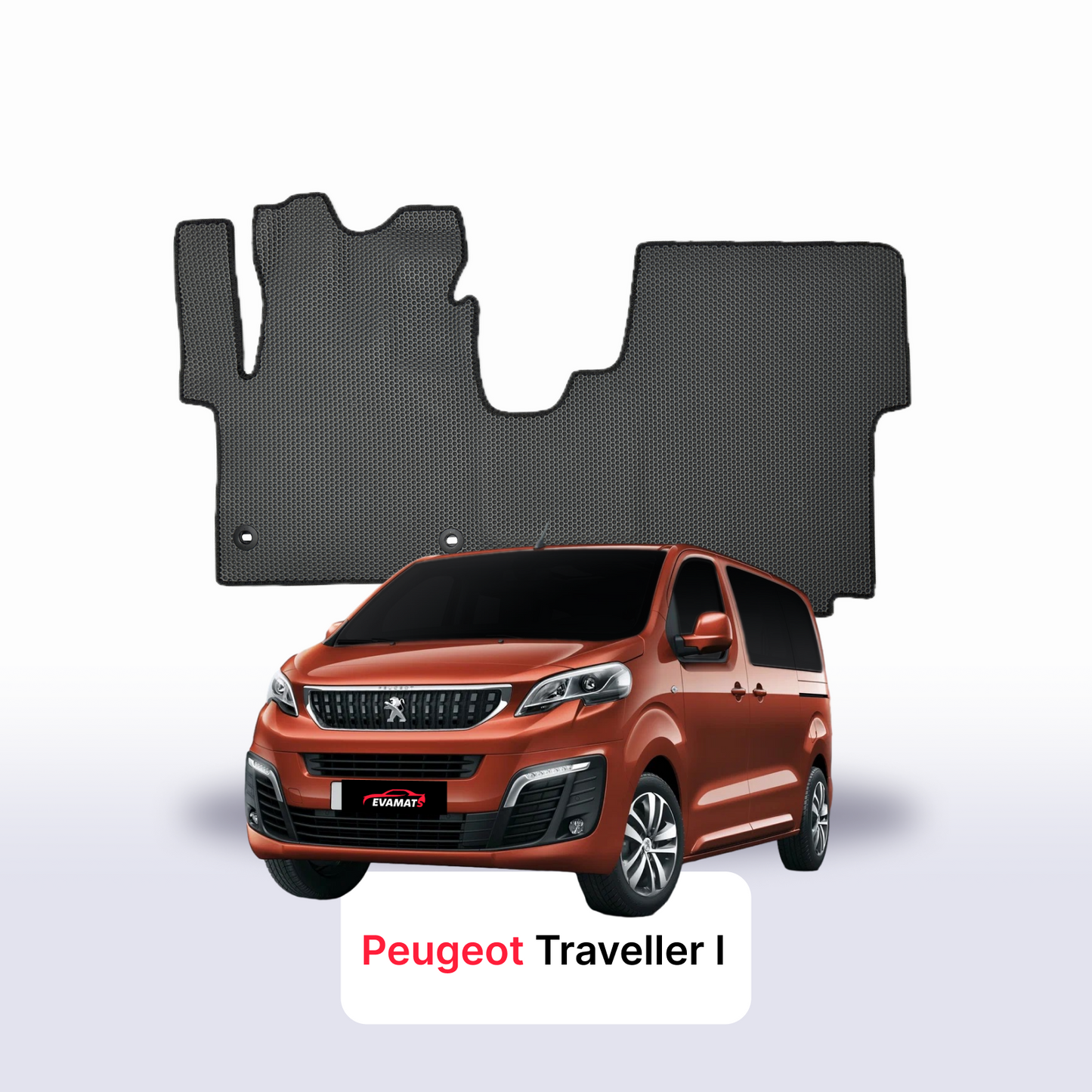 EVA auto paklāji Peugeot Traveller 1 paaudze 2016-2028 gads MINIVENS
