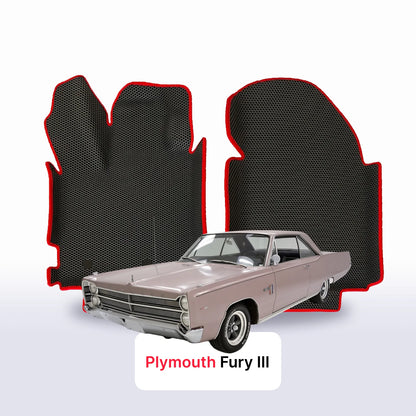 EVA auto paklāji Plymouth Fury 3 paaudze 1967-1968 gads SPORT KUPEJA