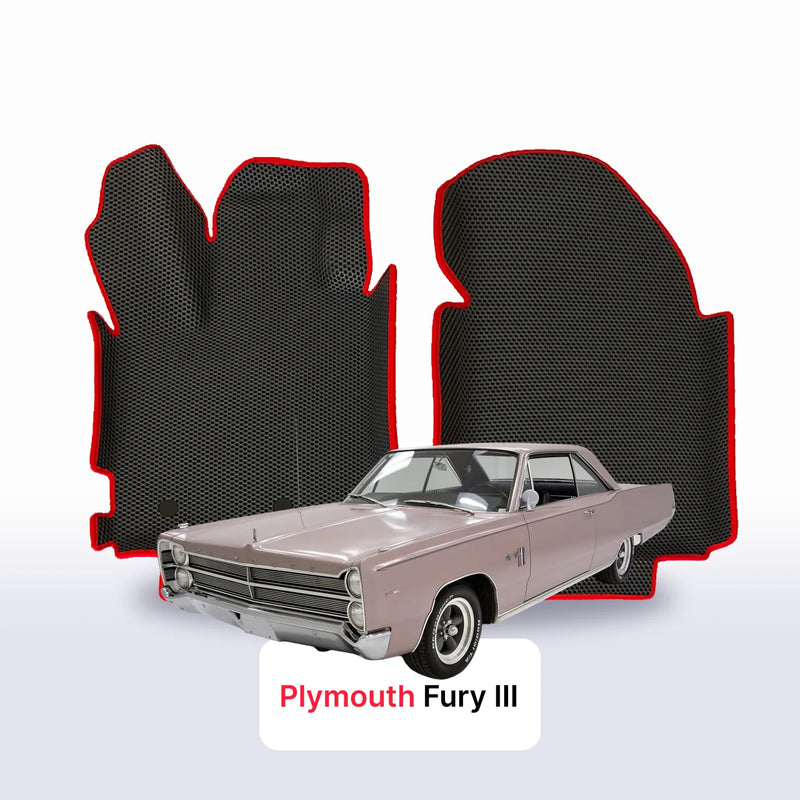 EVA auto paklāji Plymouth Fury 3 paaudze 1967-1968 gads SPORT KUPEJA