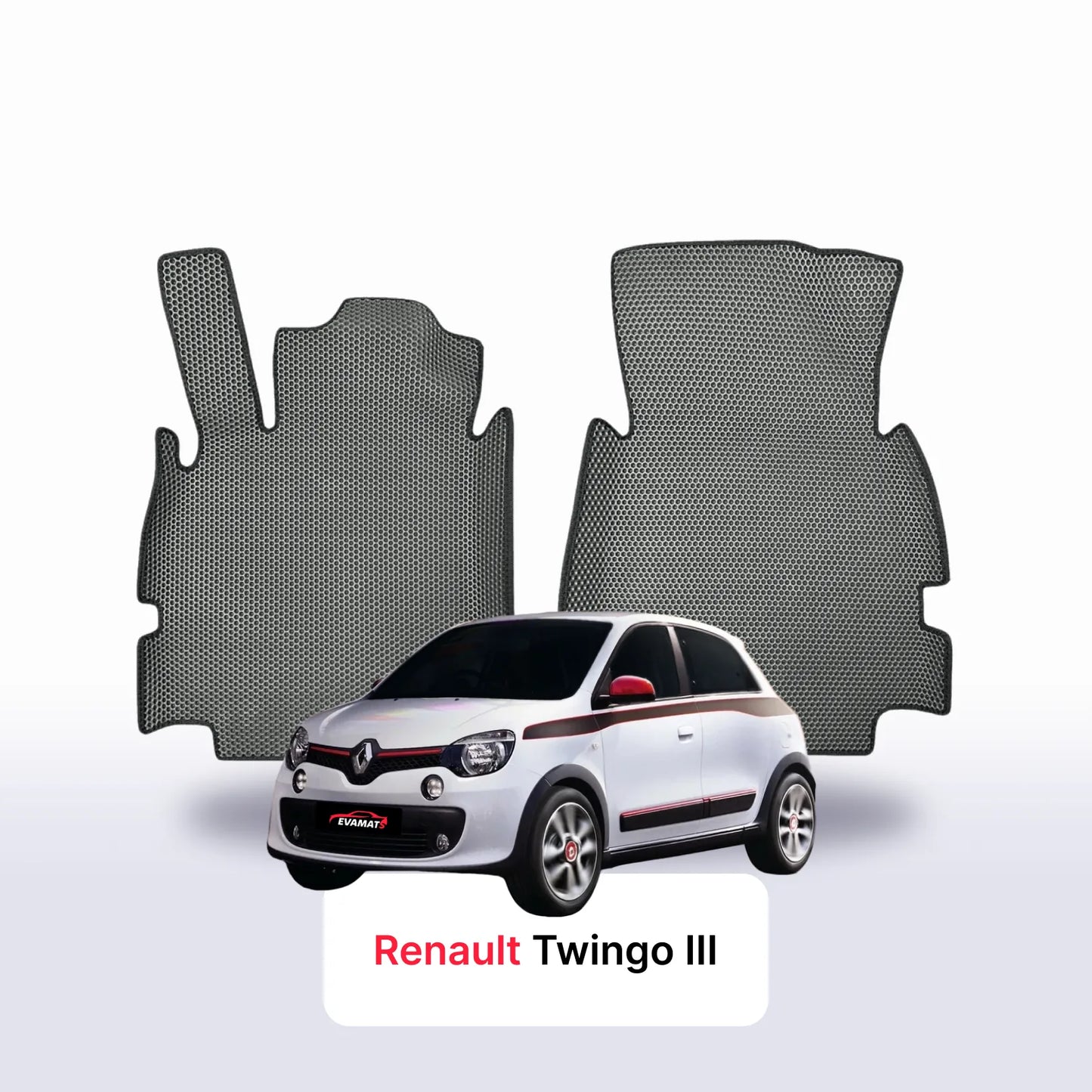 EVA auto paklāji Renault Twingo 3 paaudze 2014-2025 gads HEČBEKS 3 durvju