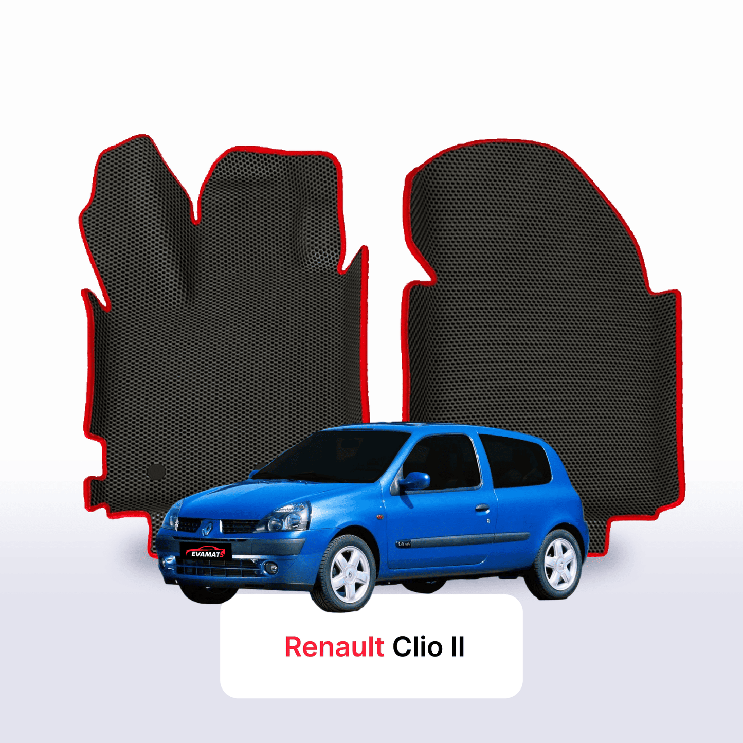 EVA auto paklāji Renault Clio 2 paaudze 2001-2013 gads HEČBEKS 3 durvju