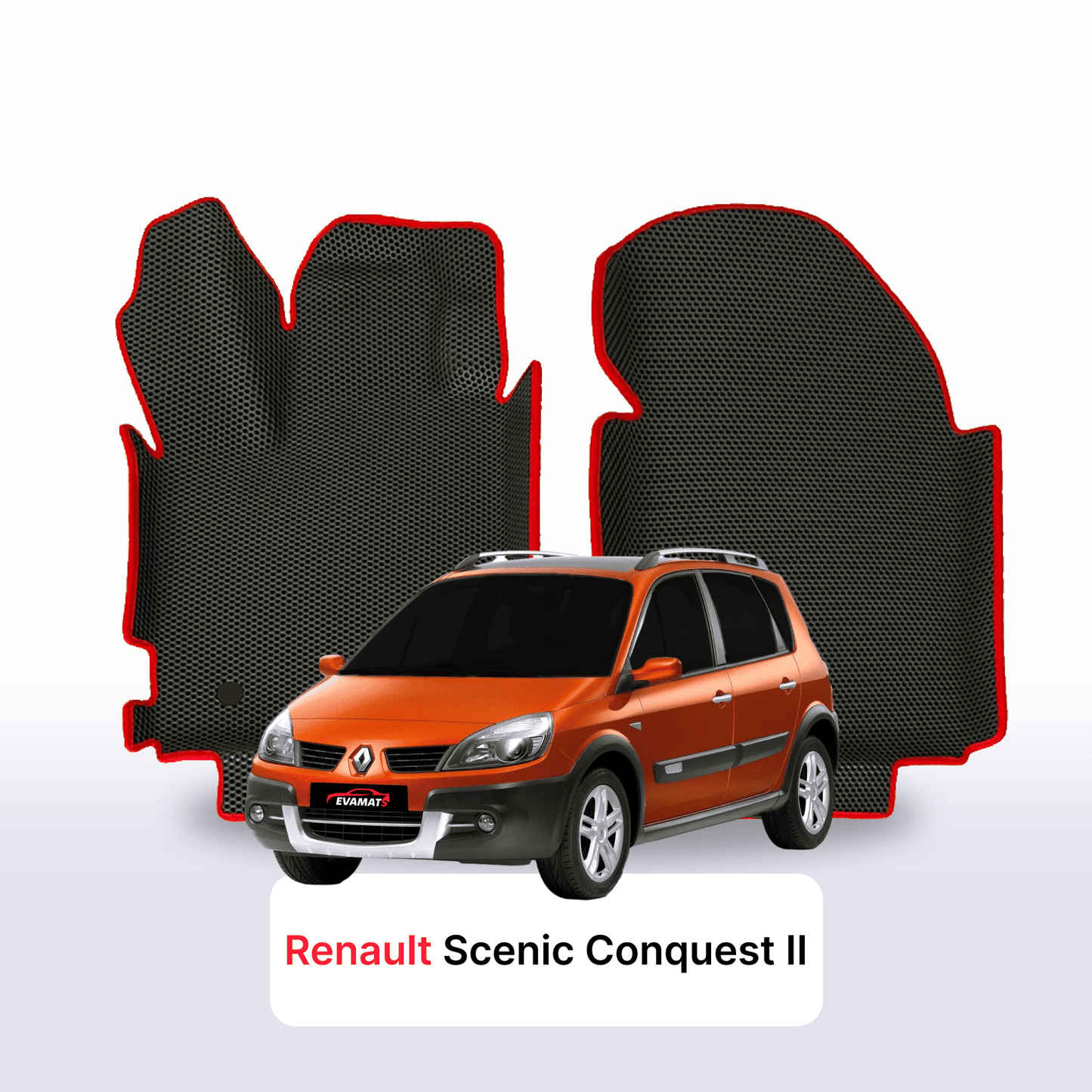 EVA auto paklāji Renault Scenic Conquest 2 paaudze 2006-2009 gads MINIVENS