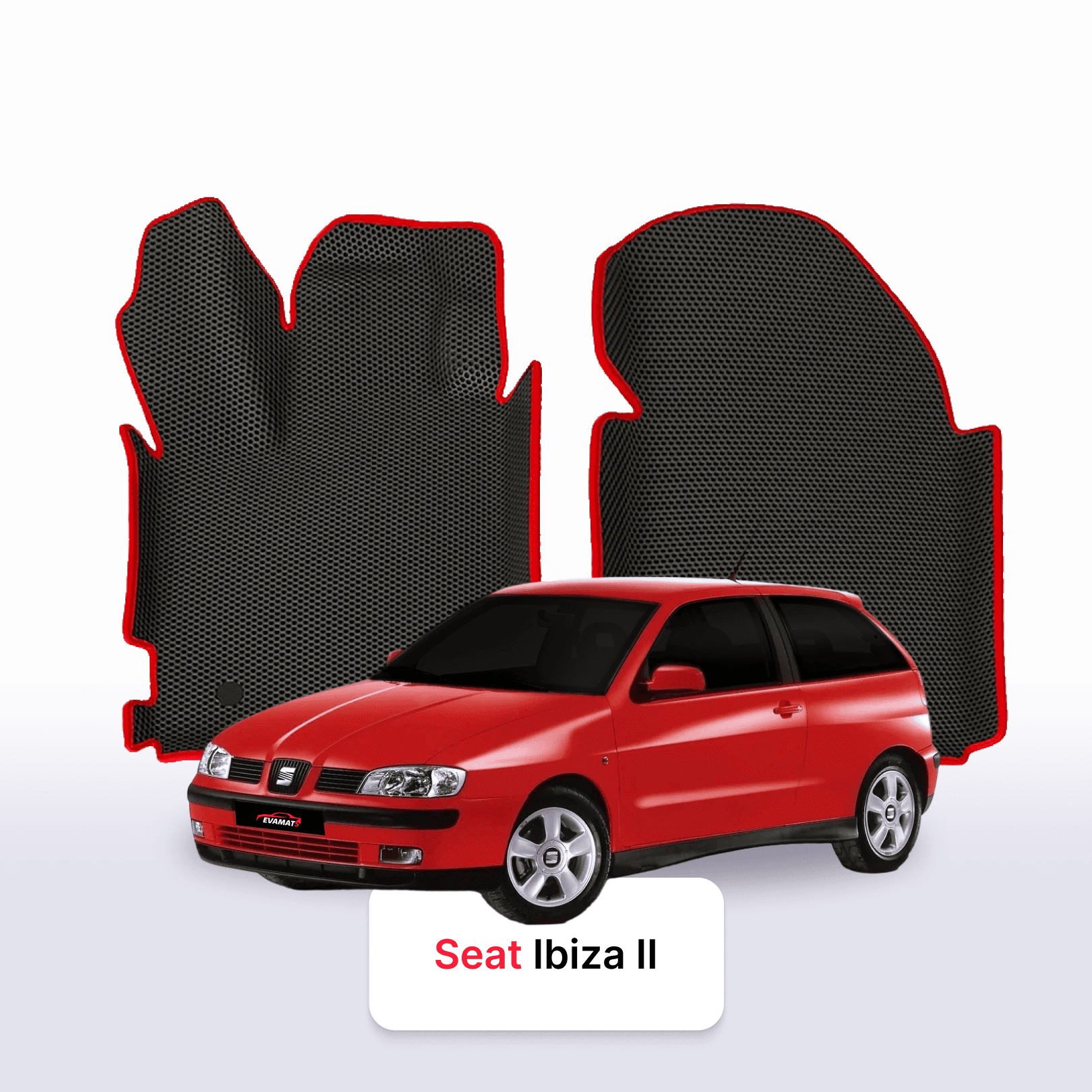 EVA auto paklāji SEAT Ibiza 2 paaudze 1993-2002 gads HEČBEKS 3 durvju
