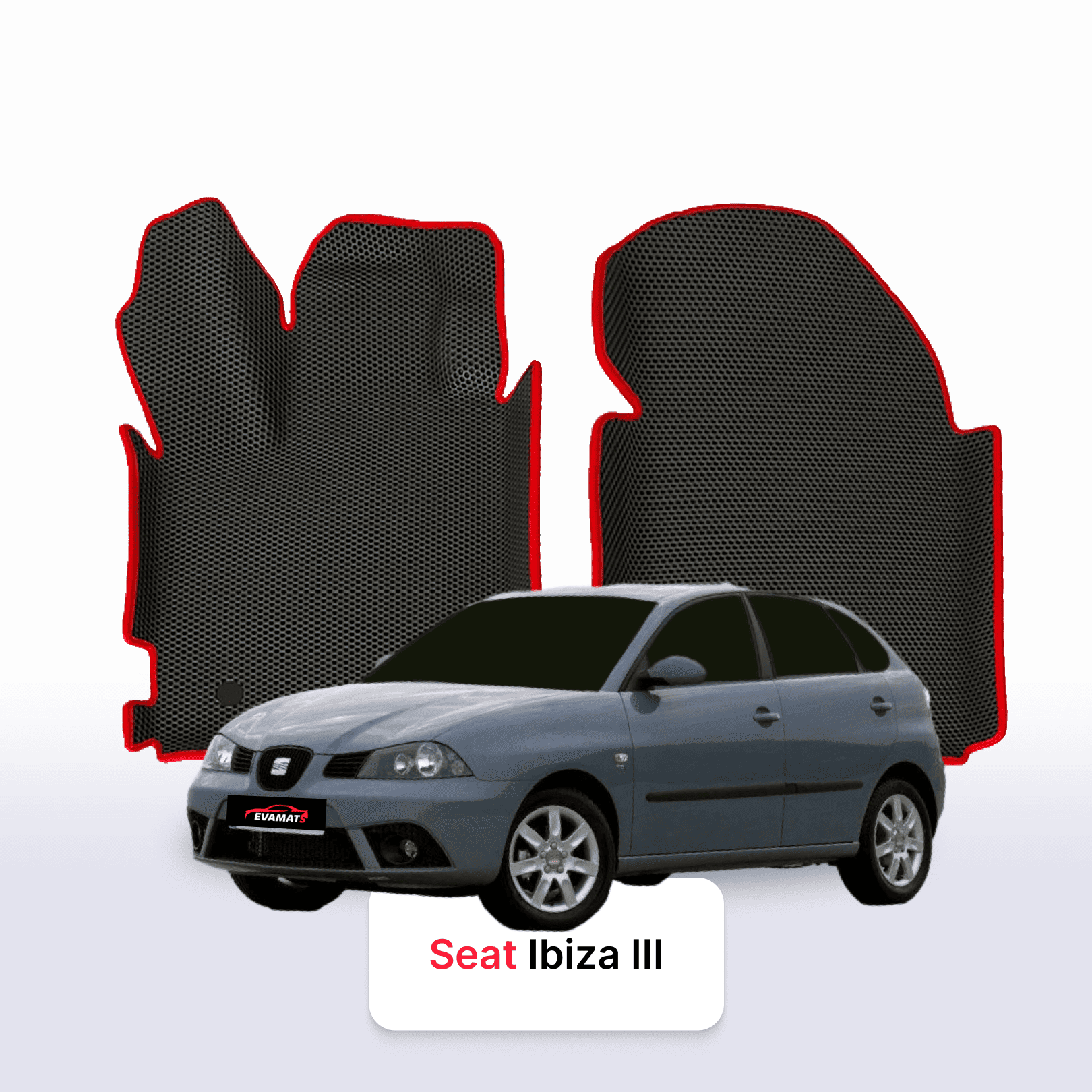 EVA auto paklāji SEAT Ibiza 3 paaudze 2001-2008 gads HEČBEKS 5 durvju