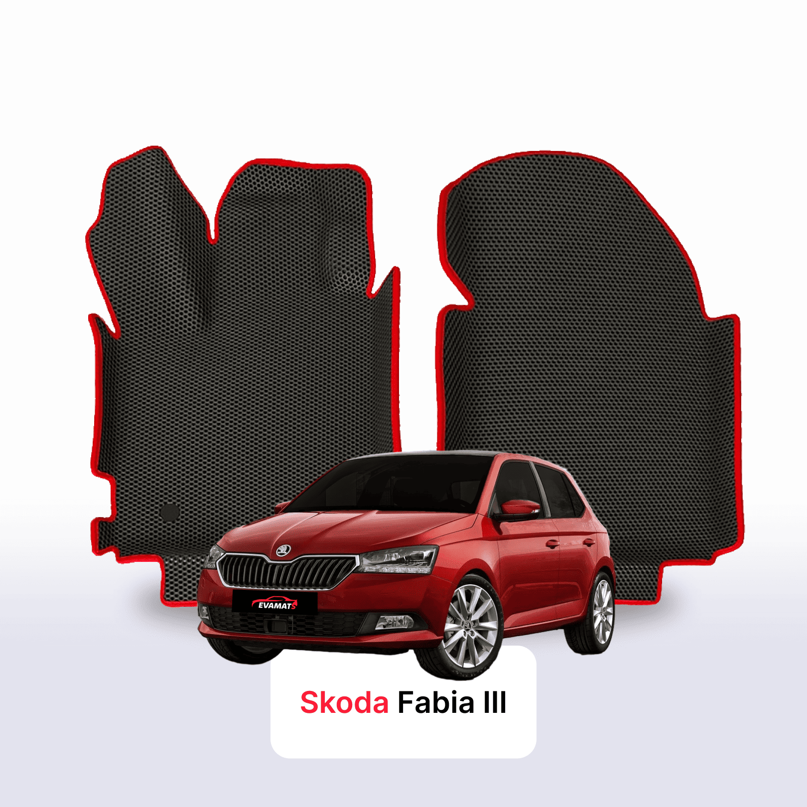 EVA auto paklāji Skoda Fabia 3 paaudze 2014-2022 gads HEČBEKS 5 durvju