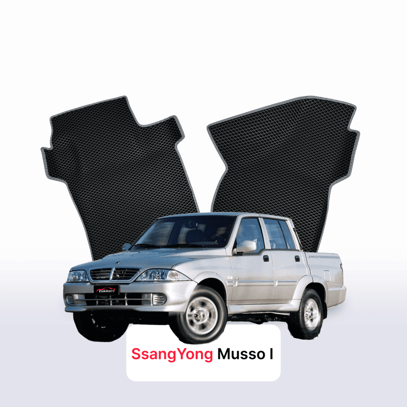 EVA auto paklāji SsangYong Musso 1 paaudze 1998-2006 gads PICK-UP double cabin
