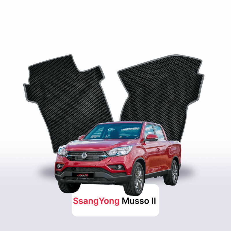 EVA auto paklāji SsangYong Musso 2 paaudze 2018-2028 gads PICK-UP double cabin