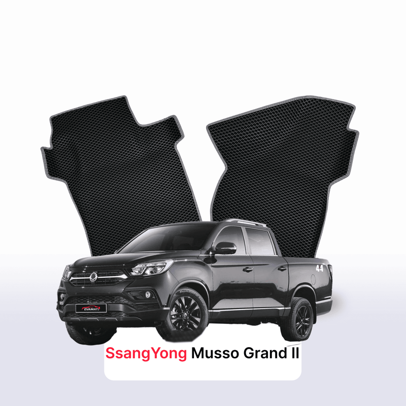 EVA auto paklāji SsangYong Musso Grand 2 paaudze 2018-2027 gads PICK-UP double cabin