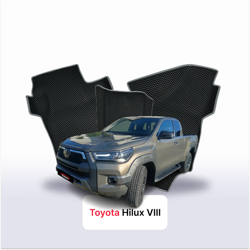EVA auto paklāji Toyota Hilux 8 paaudze 2015-2026 gads PICK-UP półtorej kabiny