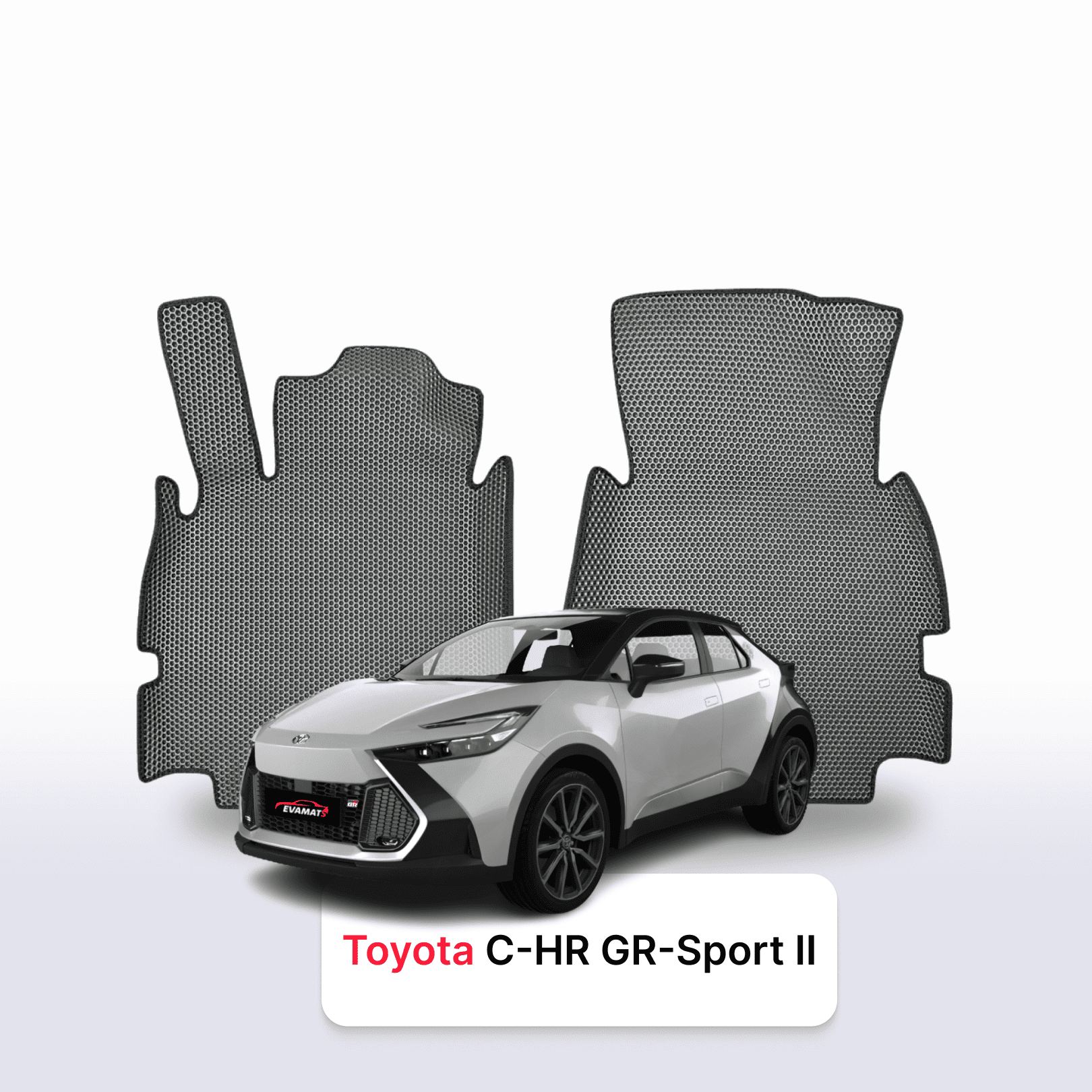 EVA auto paklāji Toyota C-HR GR-Sport 2 paaudze 2023-2028 gads SUV + EVA papēža paliktnis