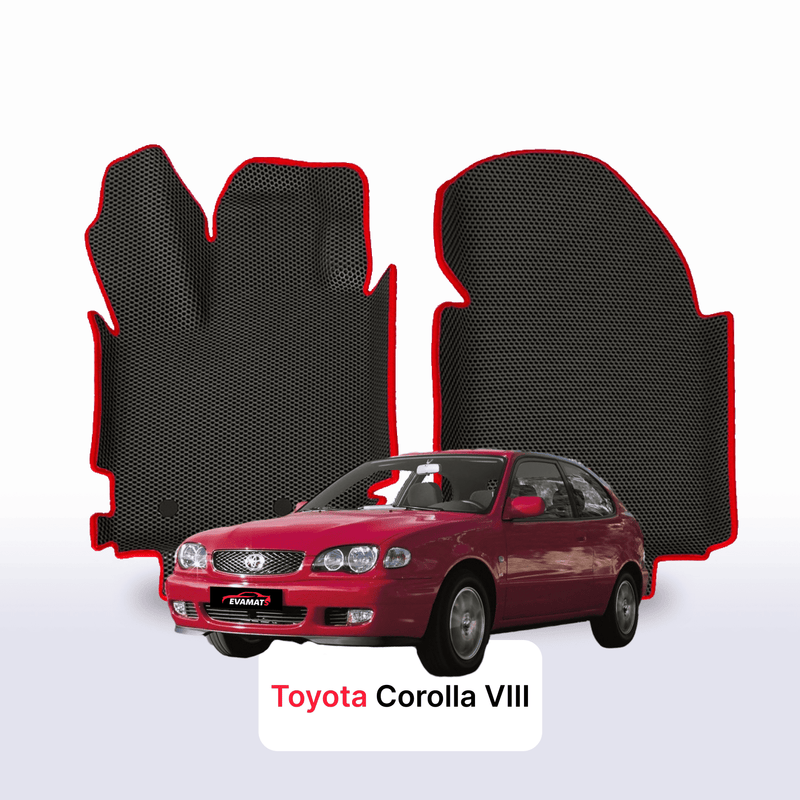 EVA auto paklāji Toyota Corolla 8 paaudze 1997-2002 gads HEČBEKS 3 durvju