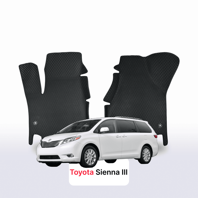EVA auto paklāji Toyota Sienna 3 paaudze 2010-2020 gads MINIVENS