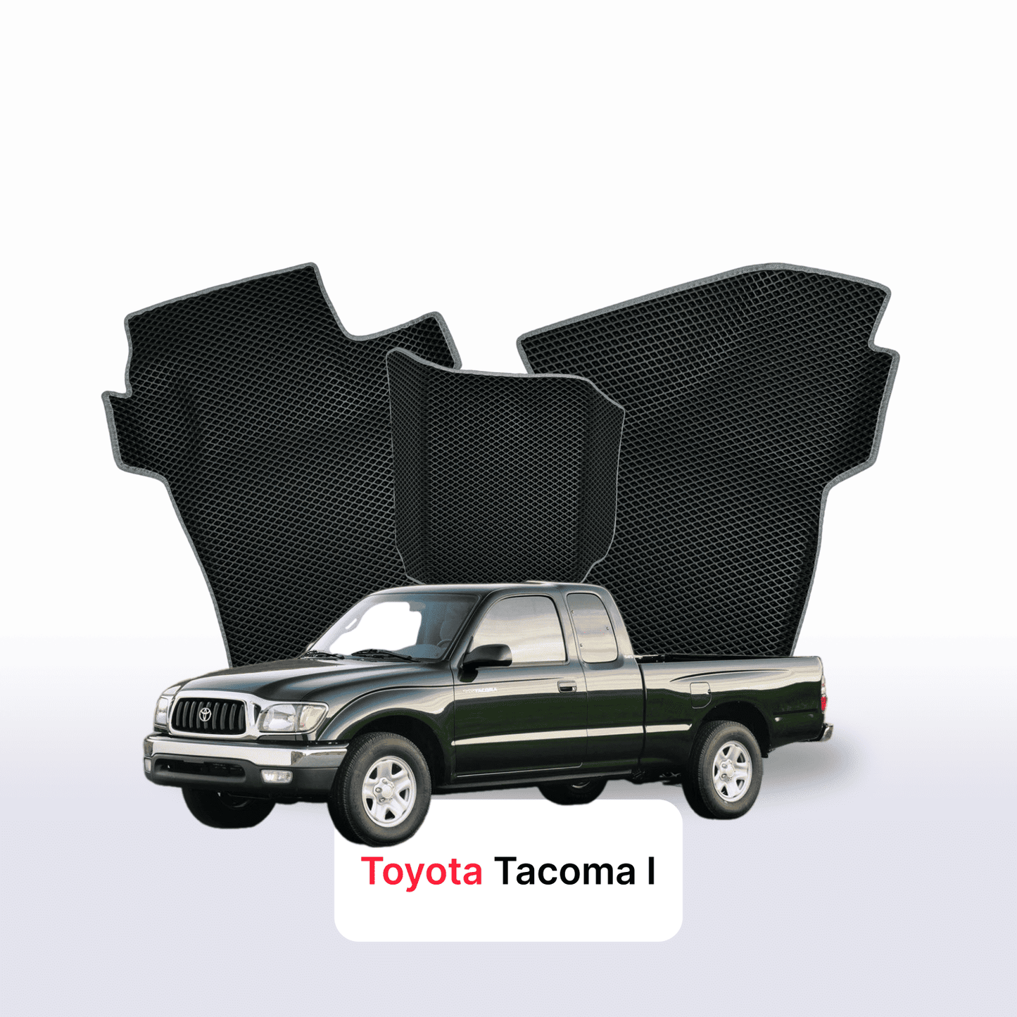 EVA auto paklāji Toyota Tacoma 1 paaudze 1995-2004 gads PICK-UP półtorej kabiny