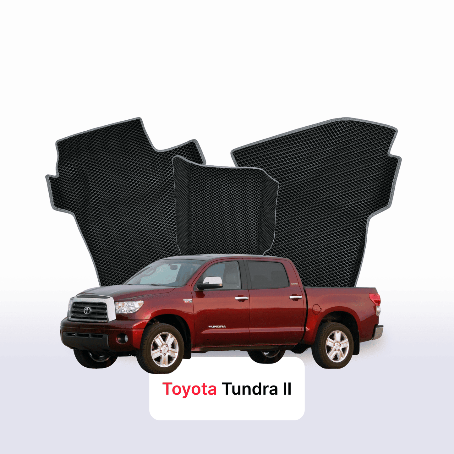 EVA auto paklāji Toyota Tundra 2 paaudze 2007-2021 gads PICK-UP double cabin(CrewMax Cab)