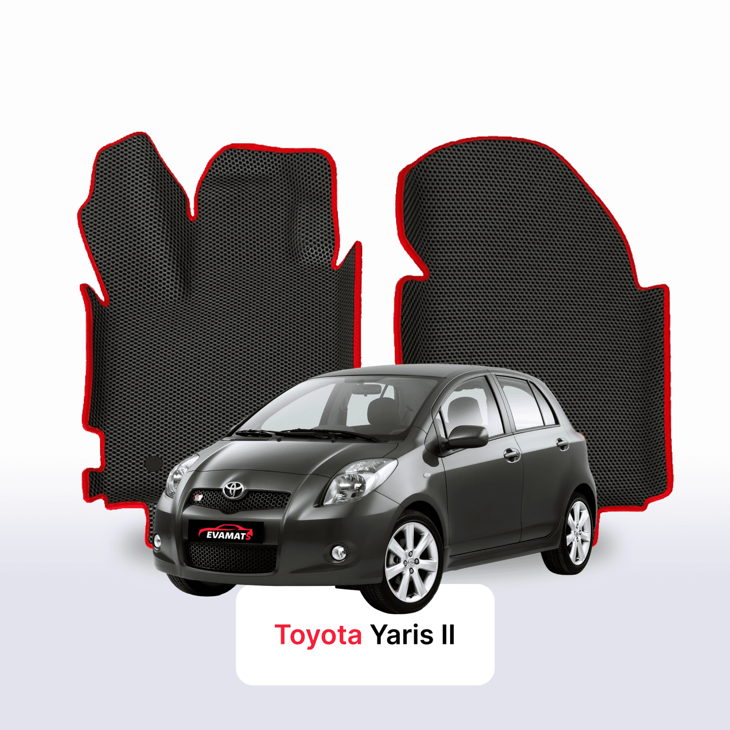 EVA auto paklāji Toyota Yaris 2 paaudze 2005-2012 gads HEČBEKS 5 durvju