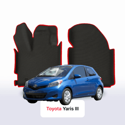 EVA auto paklāji Toyota Yaris 3 paaudze 2010-2020 gads HEČBEKS 3 durvju