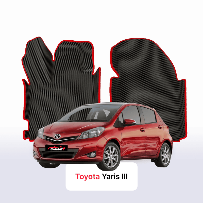 EVA auto paklāji Toyota Yaris 3 paaudze 2010-2020 gads HEČBEKS 5 durvju