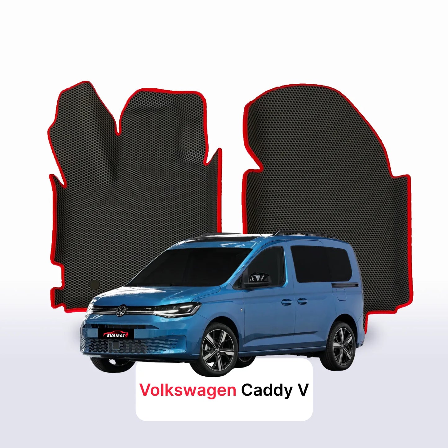 EVA auto paklāji Volkswagen Caddy V gen 2020-2028 gads MINIVENS 5  seater