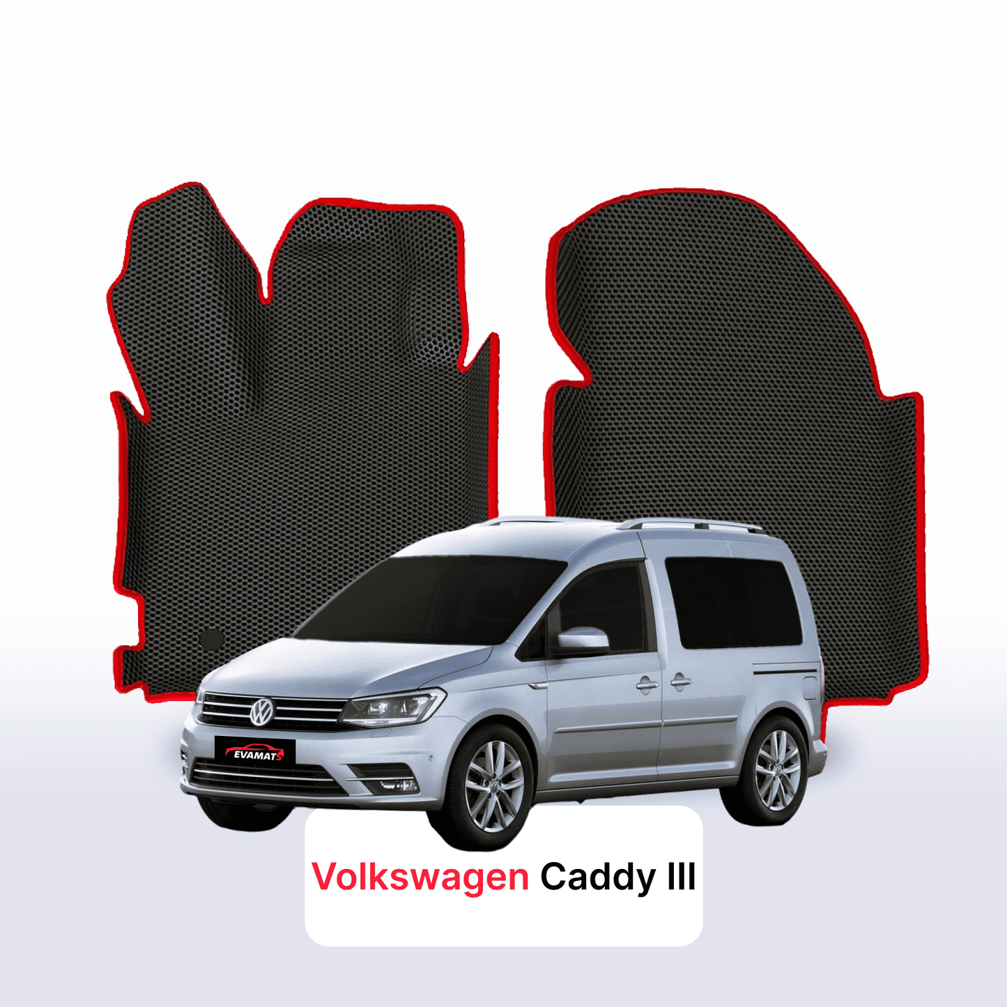 EVA auto paklāji Volkswagen Caddy III gen 2004-2020 gads MINIVENS 5  seater