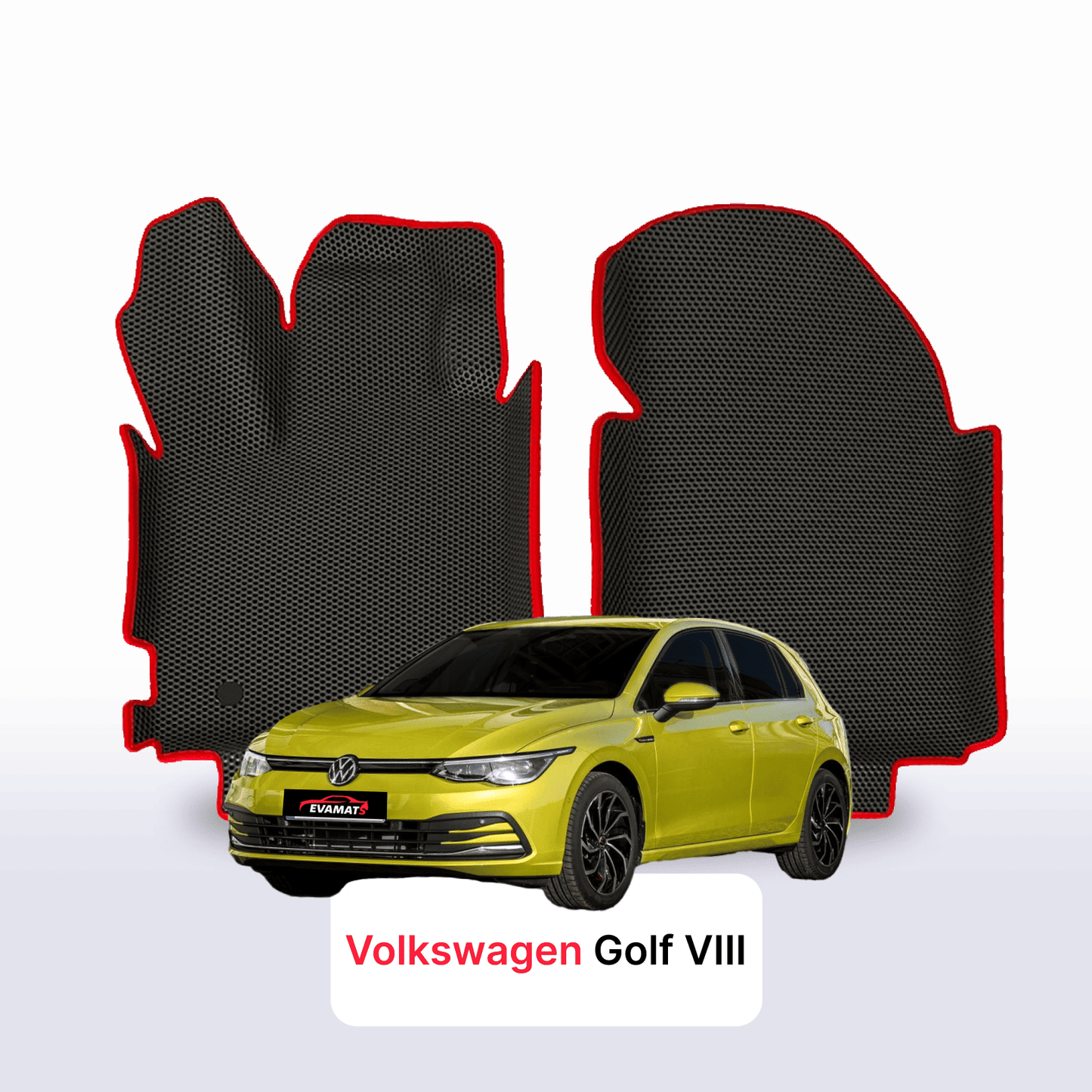EVA auto paklāji Volkswagen Golf(MK8) VIII gen 2019-2028  gads HEČBEKS 5 durvju + EVA papēža paliktnis