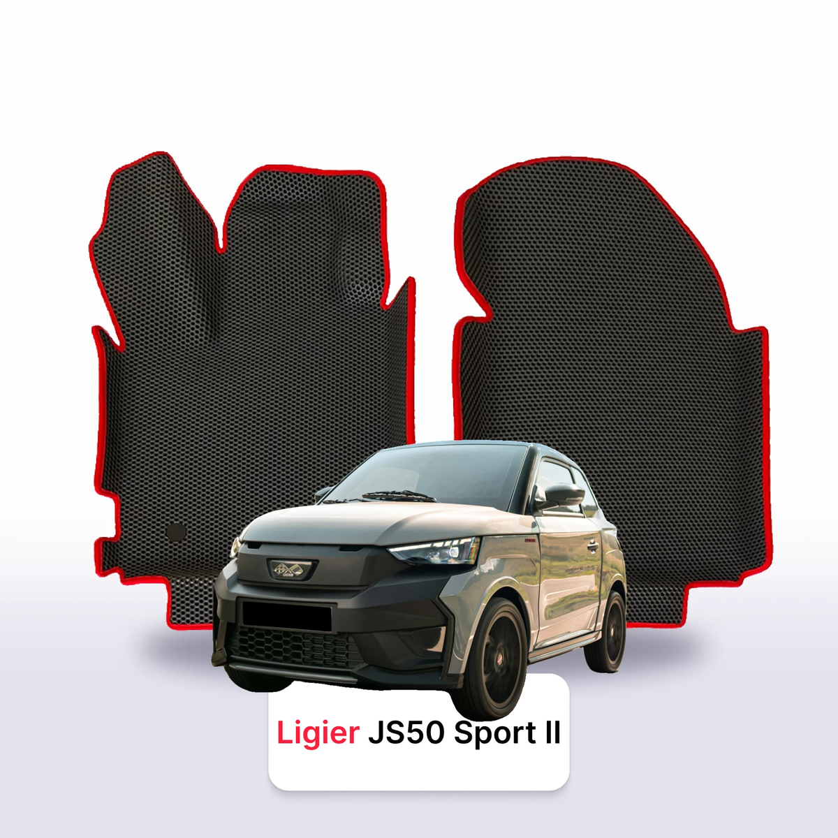 EVA auto paklāji Ligier JS 50 2 paaudze 2024-2028 gads HEČBEKS 3 DURVJU