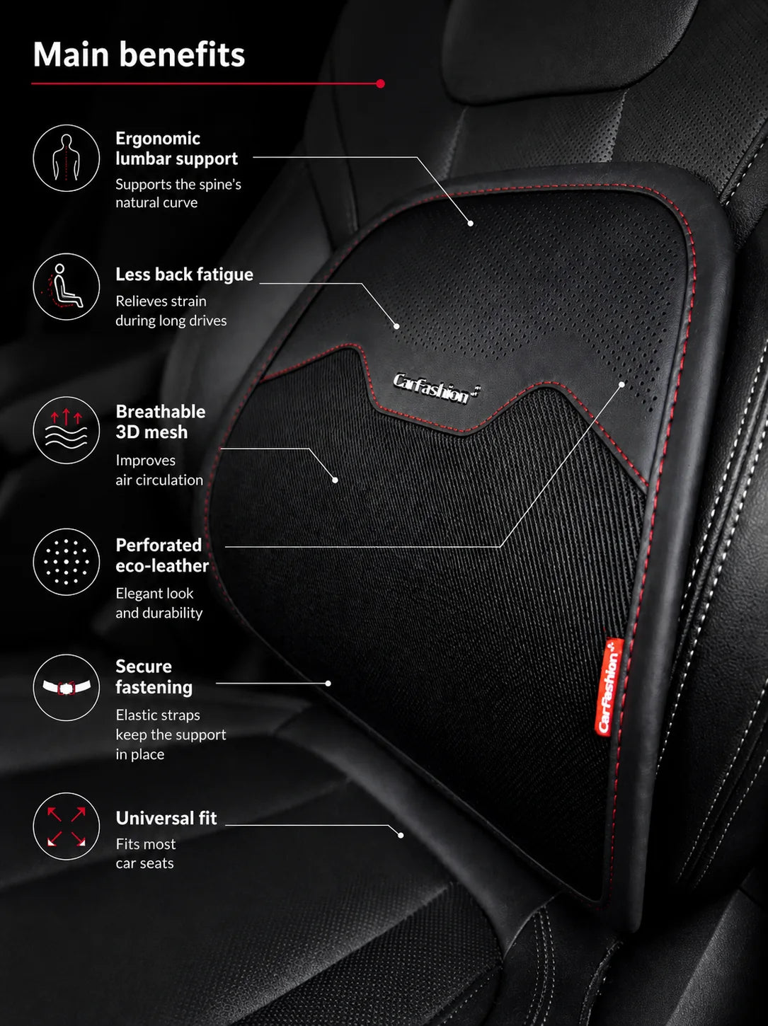 Car Lumbar Support Cushion - image 3