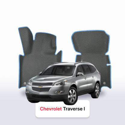 EVA auto paklāji Chevrolet Traverse 1 paaudze 2008-2017 gads SUV 7 VIETU