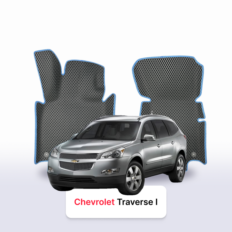 EVA auto paklāji Chevrolet Traverse 1 paaudze 2008-2017 gads SUV 7 VIETU