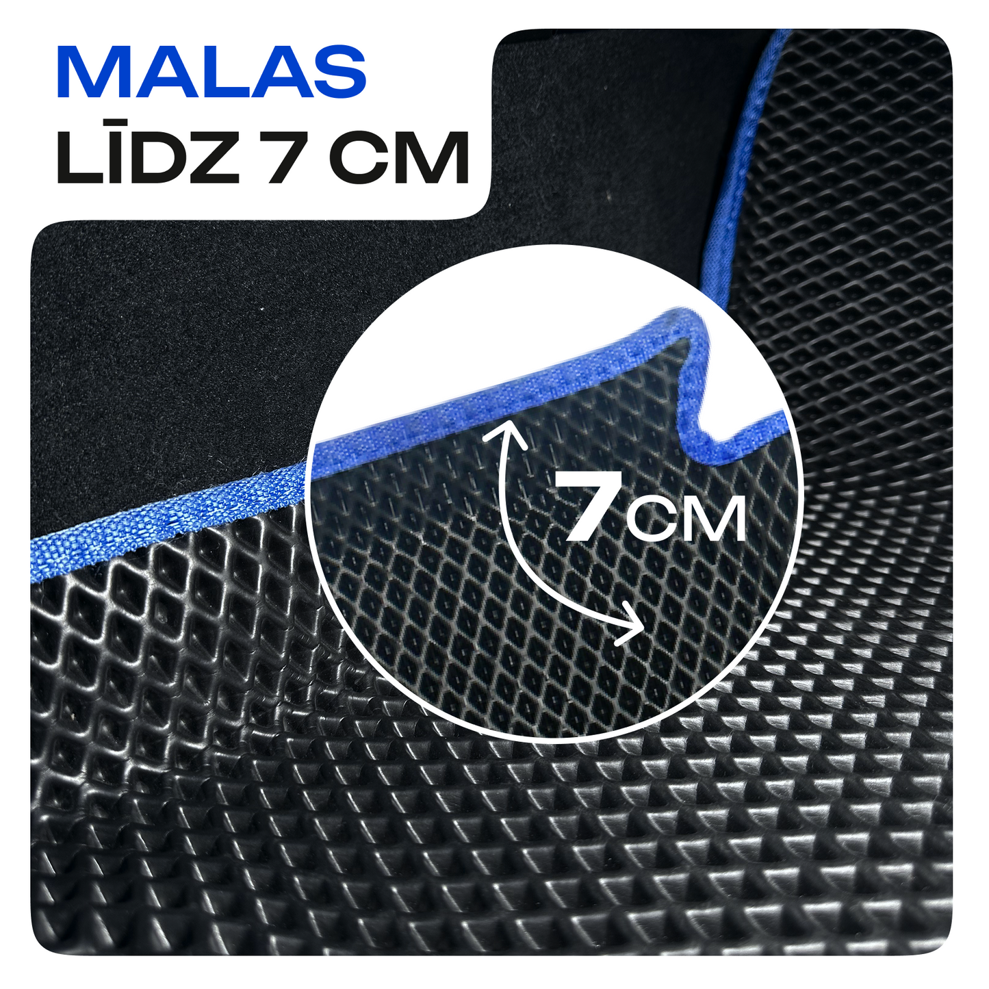 Apmales līdz 7 cm