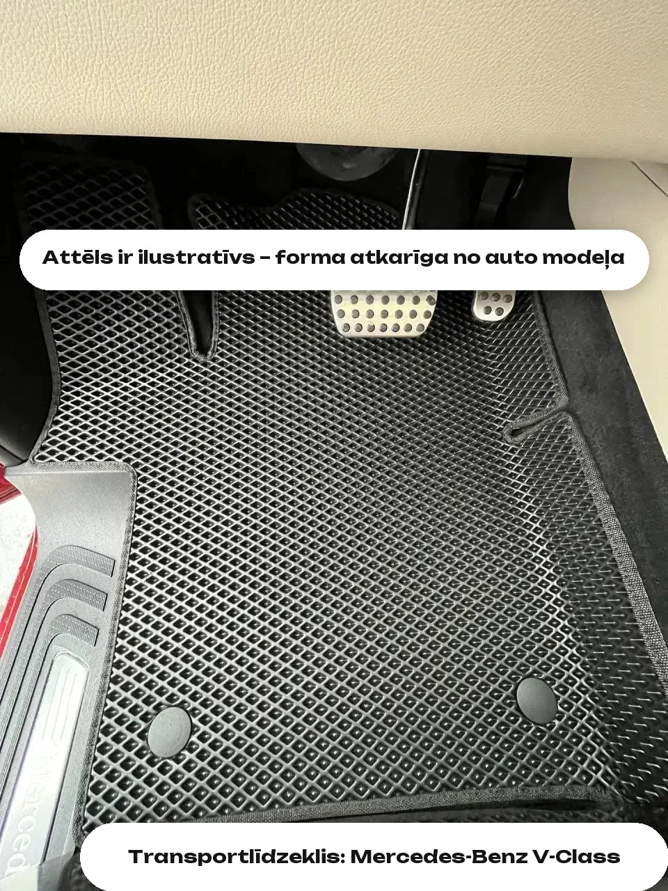 Attēls ir ilustratīvs – forma atkarīga no auto modeļa — Transportlīdzeklis: Mercedes-Benz V-Class
